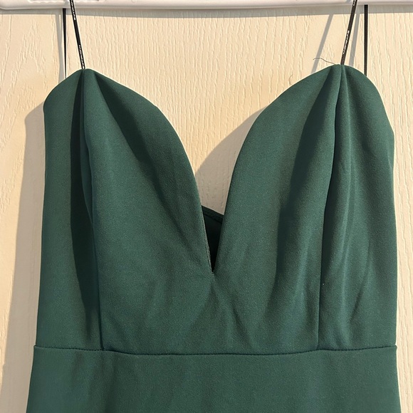 Symphony Long Green Dress - Picture 2 of 4